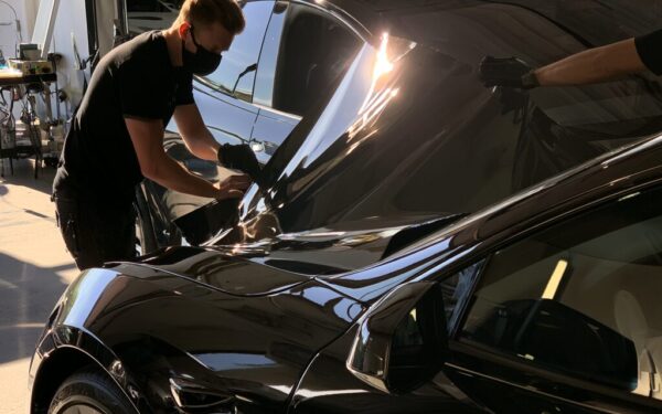 window tinting on tesla denver metro